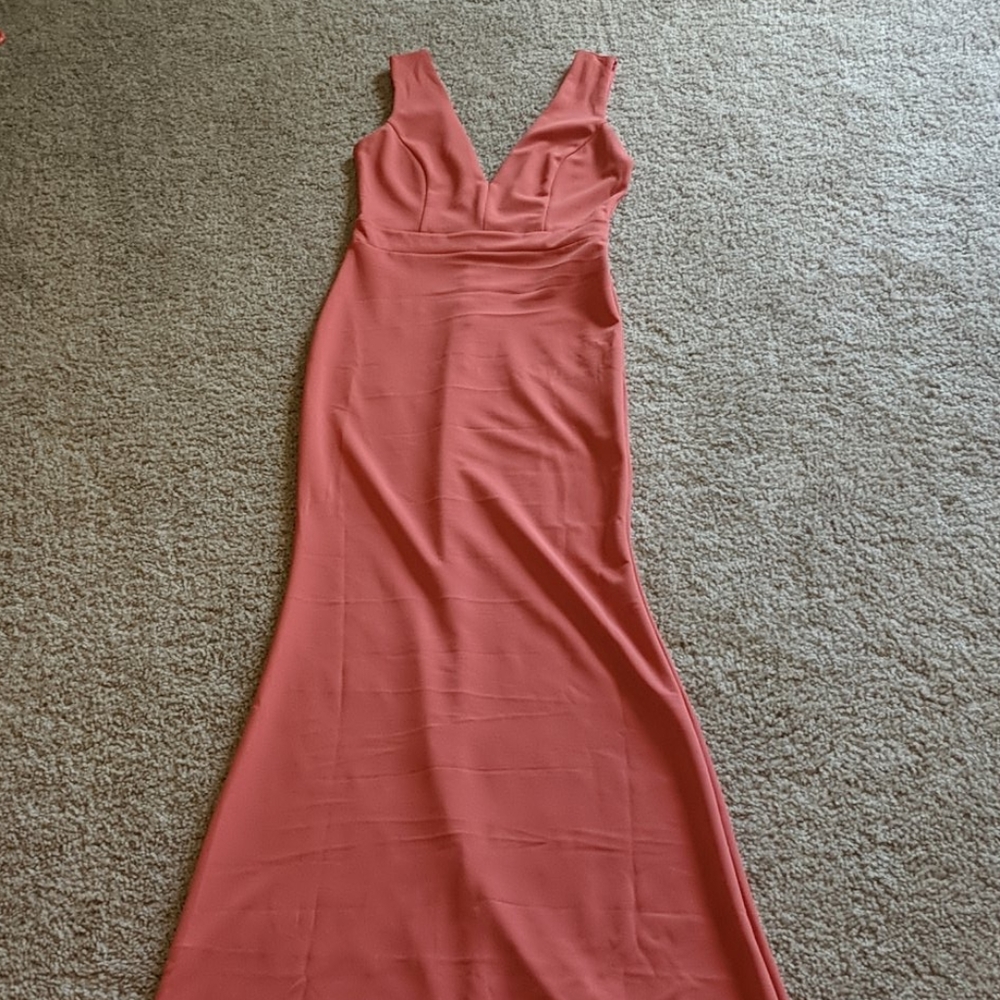 Salmon/Coral Gown